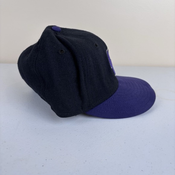 Vintage Colorado Rockies Hat Cap Size 7 1/8 Fitted 59Fifty New Era Wool MLB 90s - Picture 4 of 7